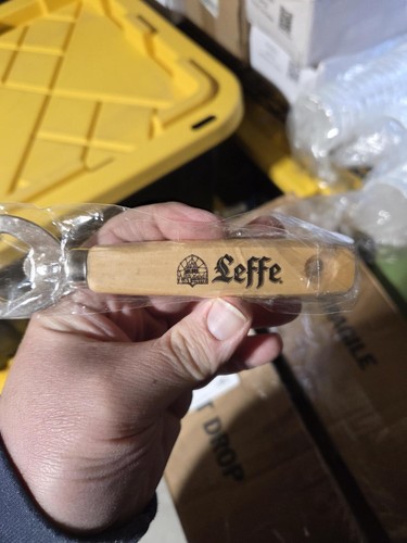 Leffe wooden beer - wooden, bottle